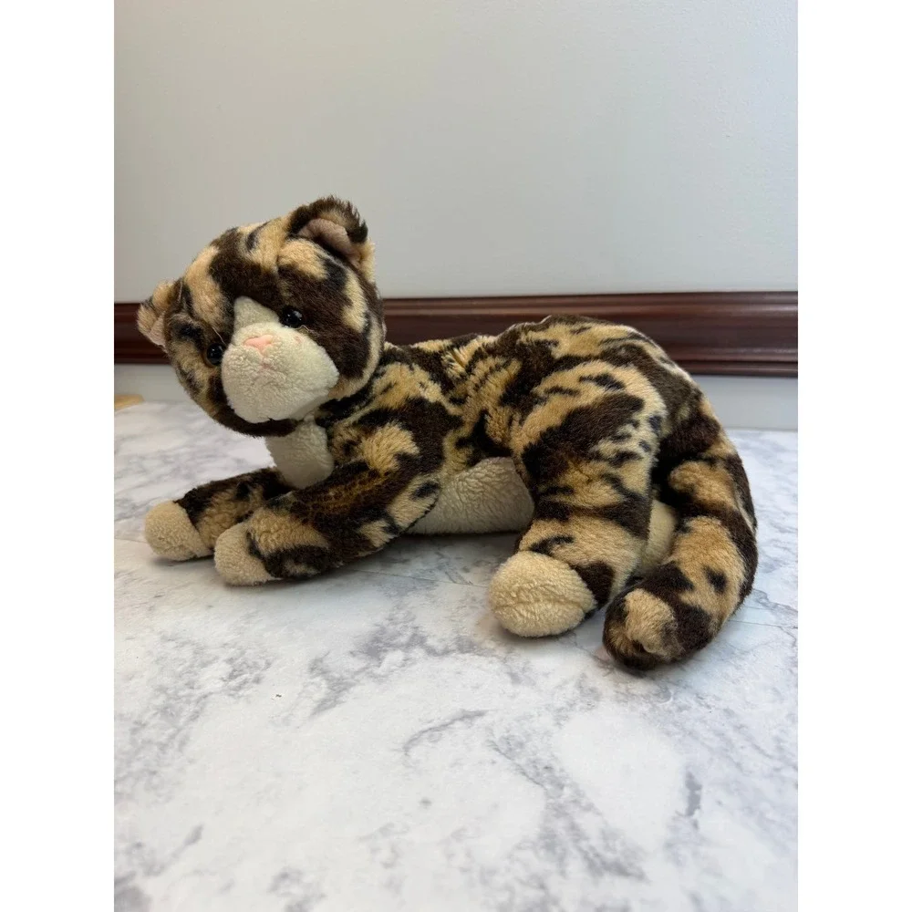 Ty Classic FIDDLES Cat Plush Brown Tan Spotted Tortoiseshell Stuffed Animal 2006